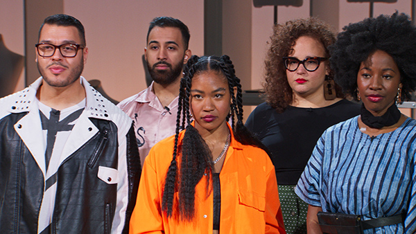 Claire Davis, front and centre. 'Next in Fashion'. Image courtesy of Netflix