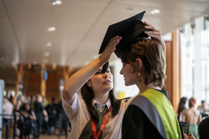 University for the Creative Arts graduation ceremony at Royal Festival Hall, London. Photo by Michelle Marshall