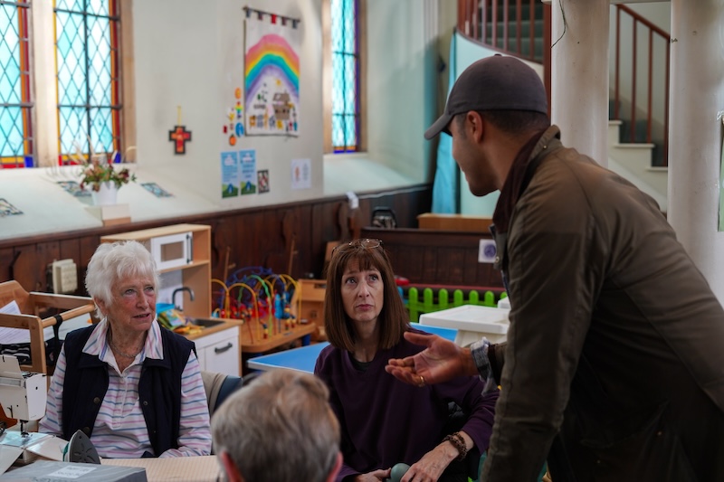 Will Kirk at the 100th session of the Farnham Repair Cafe